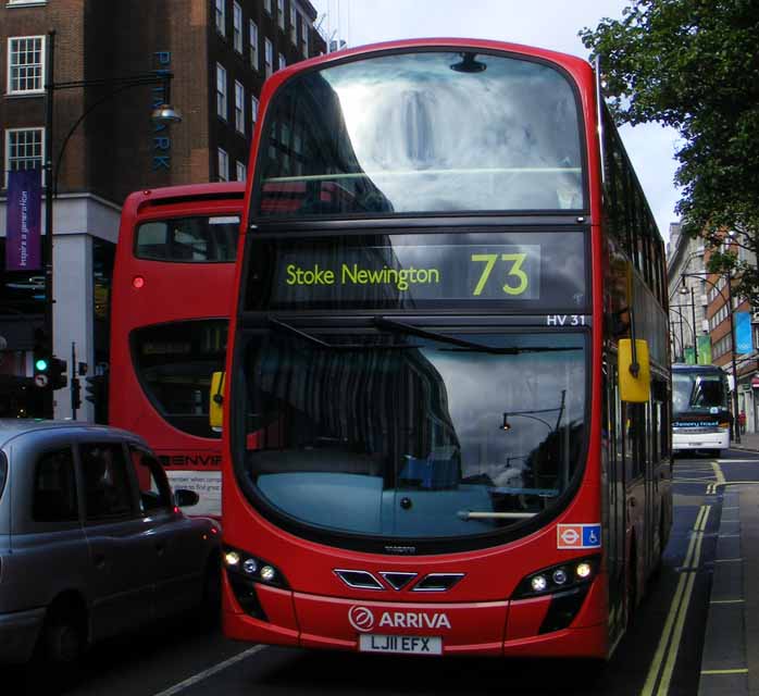 Arriva London Volvo B5LH Wright Eclipse Gemini hybrid HV31